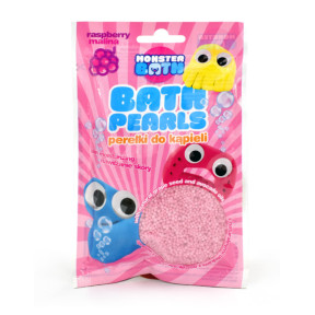 Жемчужины для ванны Monster Bath Pearls с ароматом малины, 75 г